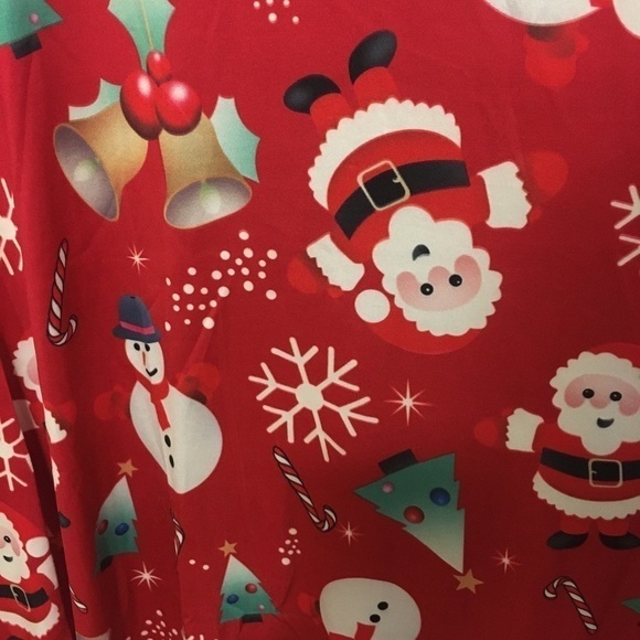 Christmas Long Sleeved Dress With Rounded Neck Size Medium NEW - Picture 4 of 6